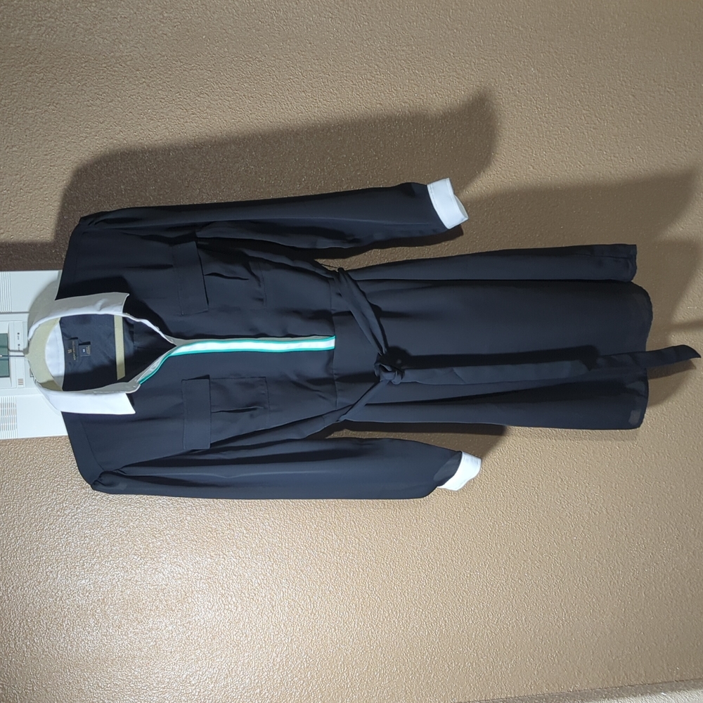 Women's Worthington black w/ beige & turquoise accents dress